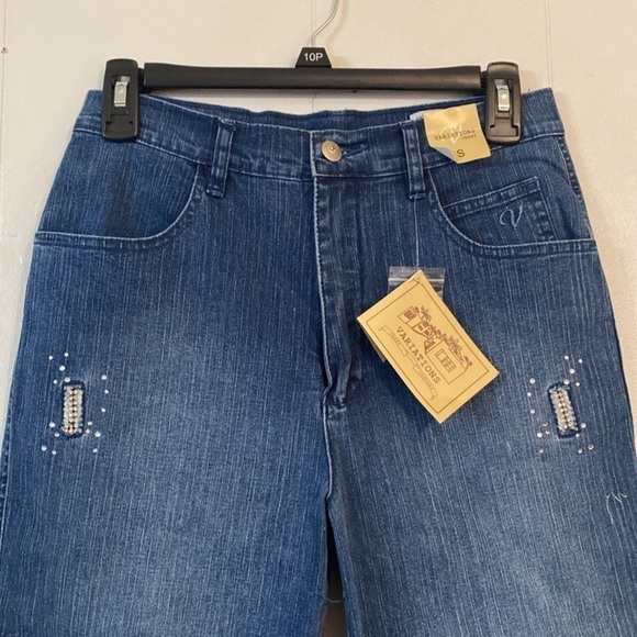 Variations Embellished Capri Jeans NWT size 27 - Picture 3 of 11